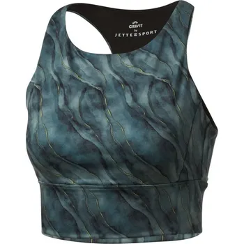 Podprsenka CRIVIT Dámská sportovní podprsenka, Light Level (vzorovaná/modrá, S(36/38))