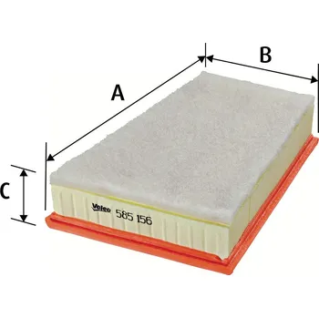 Filtr do auta Vzduchový filtr VALEO 585156