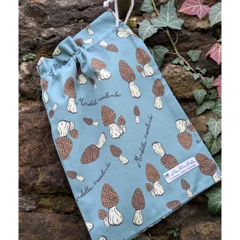 Sáček na potraviny Plátěný pytlík "Smrž" - modrý