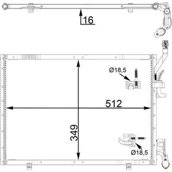 Výparník klimatizace Kondenzátor, klimatizace MAHLE AC 31 000P