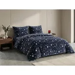 Mikroplyšové povlečení STARLIGHT tmavě modré Rozměr povlečení: 2 ks 70 x 90 cm | 200 x 220 cm