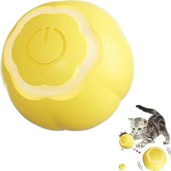 Hračka pro kočku Elektrický míč pro kočky, hračka pro kočky s dobíjením přes USB, automatický interaktivní míč s