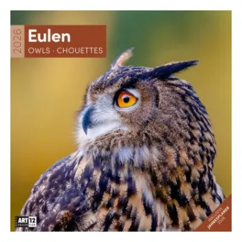 Kalendář Eulen Kalender 2026 - 30x30 – Ackermann Kunstverlag GmbH (DE)