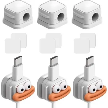 6 magnetických držáků kabelů