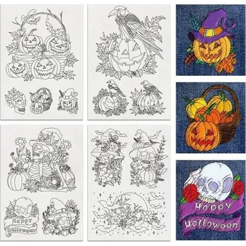 BENECREAT 4 listy rozpustné vyšívací vzory