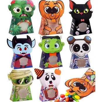 Party dekorace 24 ks halloweenských krabiček Ainswei