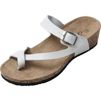 Dívčí zimní obuv JOMIX Letní sandály Dámské Kožený Oddělovač prstů Přezka Prsten Prsten Klínový Podpatek Sandály