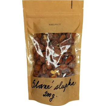 Španělské mandle pražené se slupkou odrůda Guara - slané se slupkou 200 g