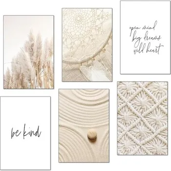 Plakát Sada plakátů DecoMe - Boho - BEZ RÁMU - Obývací pokoj Ložnice Dívčí pokoj - Vyrobeno v Německu -