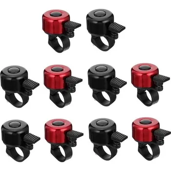 Zvonek na kolo Garneck 10dílný zvonek na kolo, skládací kroužkový zvonek, zvonek na kolo pro závodní kola,