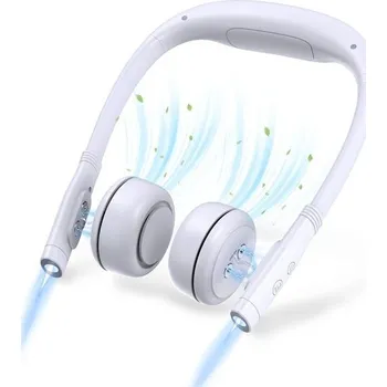 Domácí ventilátor Přenosný ventilátor na krk s nočním světlem