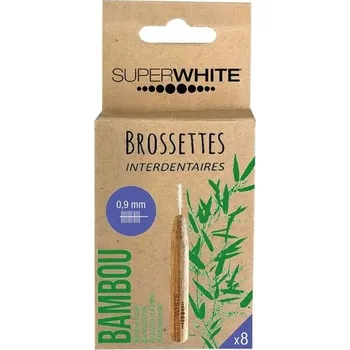Dentální hygiena Superwhite 8 mezizubních kartáčků o průměru 0,9 mm