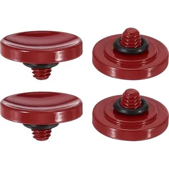 PATIKIL 4 kusy kovových tlačítek spouště fotoaparátu, konkávní tlačítko spouště z čisté mědi,