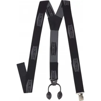 pracovní bunda SOLIDUR Černé knoflíkové šle