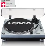 Lenco L-3809ME - gramofon s přímým náhonem - metalická modř