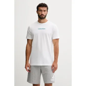 Pánské oblečení Pyžamové tričko Calvin Klein Underwear 000NM2748E bílá 00A, vel. S