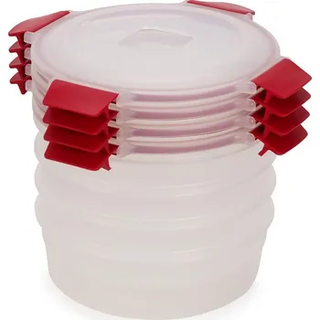 Dóza na potraviny JOSEPH JOSEPH Nest Lock 4 ks – sada kulatých dóz 1 l