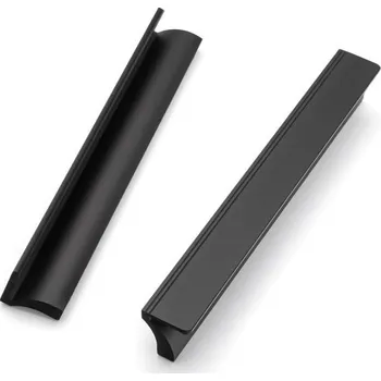 Nábytkové kování LONTAN 10ks úchytky kuchyňských skříněk, úchytky skříněk, rozteč otvorů 128 mm, kartáčovaná kuchyň,