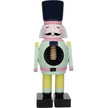 Zahradní dekorace Kolekce louskáčků KitchenCraft, dřevěné louskáčky, samec, dárek označený štítkem, dřevo, smíšený muž