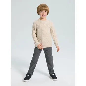 Chlapecká mikina Sinsay - Svetr z dekorativního úpletu - béžová - ZN541-80X - ZN541-80X-134