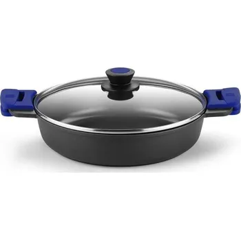 Poklice BRA Advanced | Nízký hrnec 24 cm, litý hliník s nepřilnavým povrchem, vhodný pro indukci.