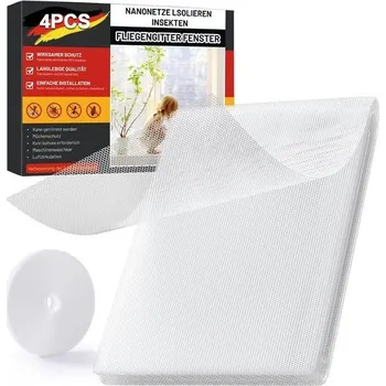 Síť proti hmyzu ZUIYIN Moskytiéra do oken 4 ks 130x150cm