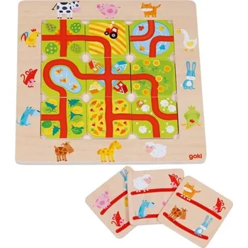 Desková hra GOKI Najdi cestu, na farmě