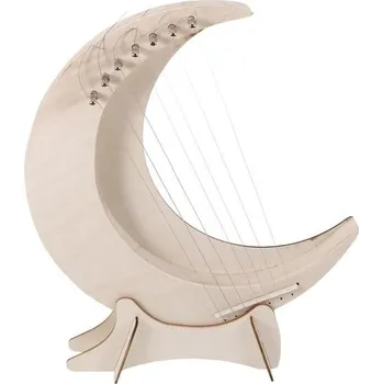 Dřevěná hračka Ifundom 7strunná dřevěná lyrová harfa pro začátečníky a děti, přenosná ruční harfa s melodickými