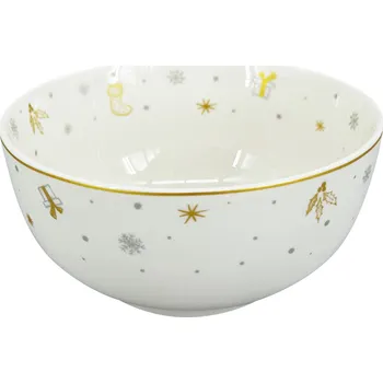 by inspire Vánoční miska stříbrná koleda 15 cm stříbrná/zlatá