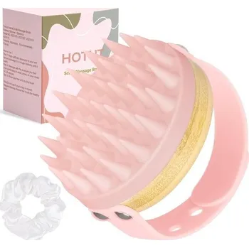 Masáž Silikonový masážní kartáč na vlasy