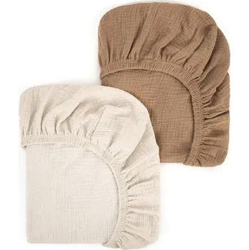 Prostěradlo Bavlněné prostěradlo z mušelínu 80x40cm, prostěradlo do kočárku, potah na matraci do korbičky