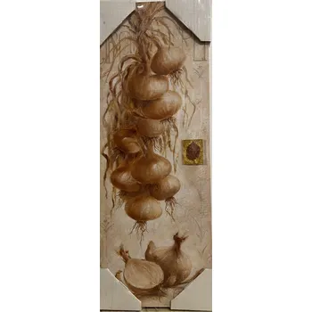 Přisada na vaření a pečení Obraz na desce - 13 x 35 cm - Cibule