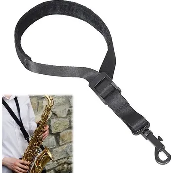 Hudebniny Popruh na saxofon, nastavitelný polstrovaný