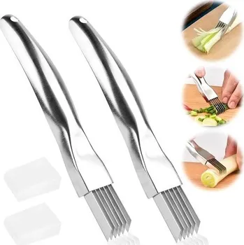 2ks Shred Silk nůž, kráječ jarní cibulky