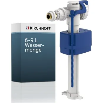 KIRCHHOFF plovákový ventil pro splachovací nádržku toalety, univerzální plovákový ventil 6-9 litrů,