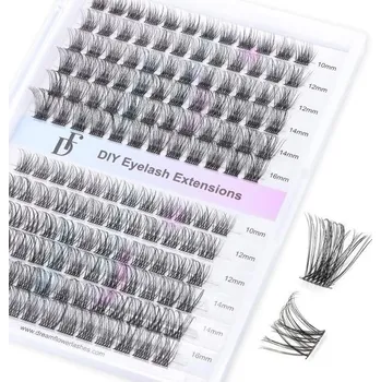 Přípravek na tvář Řasy jednotlivé 144 ks DCurl 10-16MM