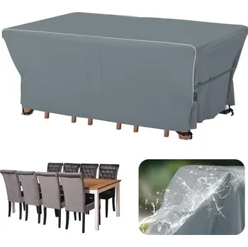 Prostěradlo Kryt na zahradní nábytek Velway, vodotěsný, 242x162x71cm - větruodolný ochranný kryt s reflexními
