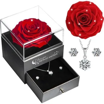 Party dekorace Yamonic Pravá věčná růže se šperky