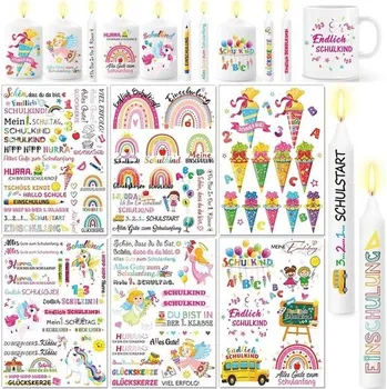 DPKOW 6 listů tetování na svíčky