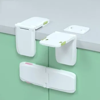 Dětský bezpečnostní prvek [2 kusy] Dětská pojistka na skříňku, zámek zásuvky pro dětská dvířka skříněk, chladničky a zásuvek