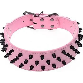 Obojek pro psa Kožený obojek pro psy Yiwong s hroty, nýtovaný obojek pro psy s kuličkami, kožený obojek pro psy s