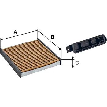 Ventilátor topení a klimatizace Filtr, vzduch v interiéru VALEO 701030
