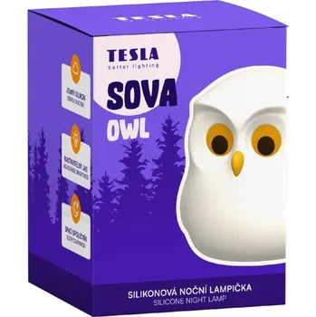 Dekorativní svítidlo TESLA lighting Tesla - silikonová noční lampička - Sova