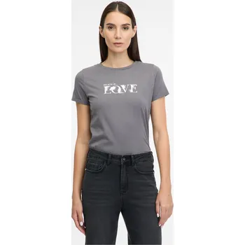 Šedé dámské tričko s krátkým rukávem ORSAY - Dámské Orsay šedá 3118550