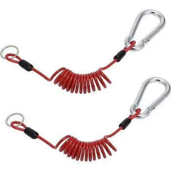 Tažné zařízení Blueshyhall 2dílné odtrhovací lano pro přívěs auta, tažné lano pro auto, bezpečnostní lano 1,2 m