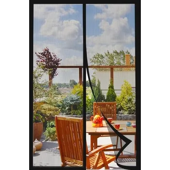 Roleta DIKER magnetická síť proti hmyzu balkonové dveře, dveře proti hmyzu 100 x 220 cm, magnetická