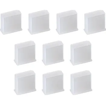 brašna na notebook Silikonové krytky a zástrčky Rebower USB proti prachu, [pro počítač, PC, notebook] - průsvitné/10 ks