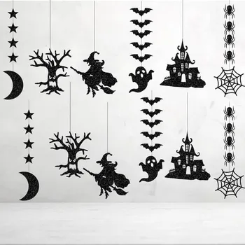 Party dekorace Qpout 12dílná halloweenská párty dekorace