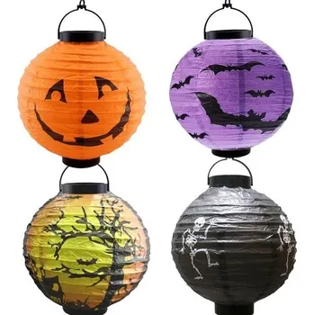 4 papírové halloweenské dekorace pro děti