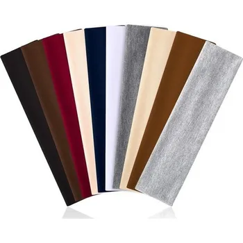 Sportovní čelenka BOARDFEB, 10 kusů v balení, černé čelenky pro muže a ženy, protiskluzové